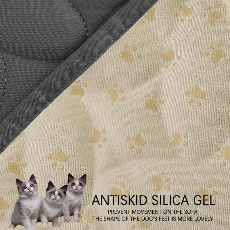 Ameritex Pet Bed Cover Dog Bed Blanket for Sofa and Furniture Waterproof New Pattern Design (30x70 Inch, Dark Grey) 30x70 Inch - BeesActive Australia
