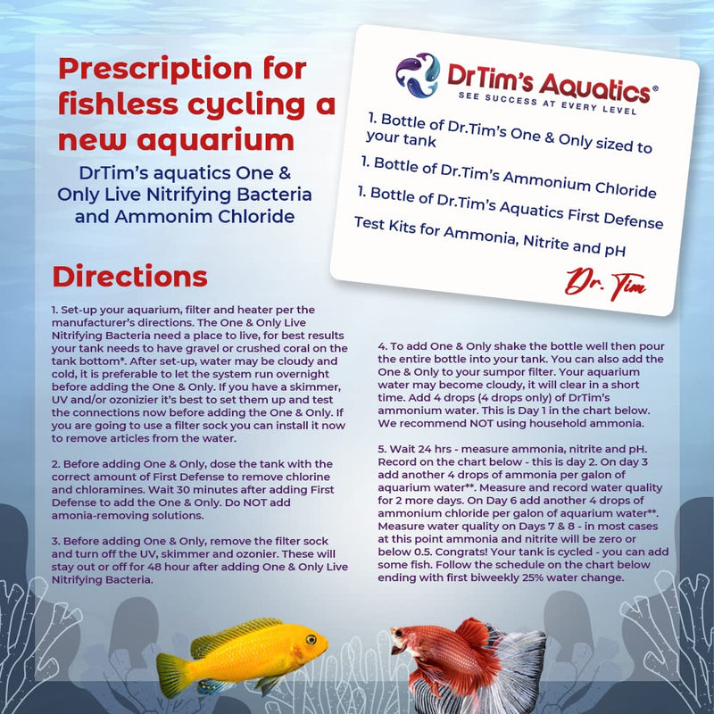 DrTim’s Aquatics Freshwater Aquarium Products, 100% Natural Eco-Friendly Fish Tank Cleaner, Clarifies Water, Removes Toxin, Hidden Waste, Reduces Organics, Blocks Bacteria and Optimizes Water Quality One & Only 8 oz - Treats 120 Gallons - BeesActive Australia