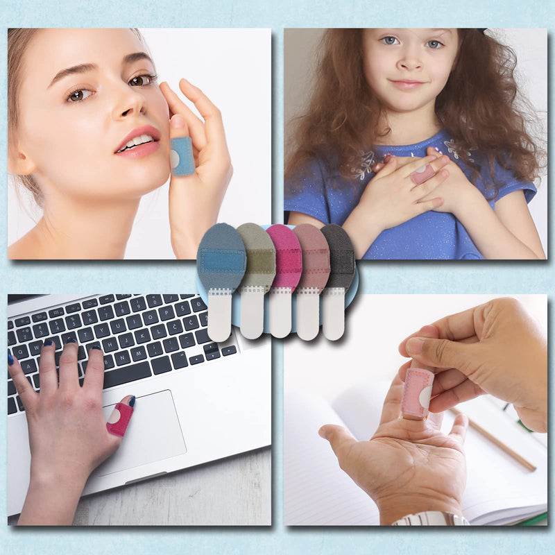 RonJea 5 Pcs Trigger Finger Splints: 5 Single Straps Finger Splint Support Brace Kit, Finger Straightener for Broken/Straightening/Aarthritis, Fits for Thumb/Middle/Ring/Index/Pinky Finger - BeesActive Australia