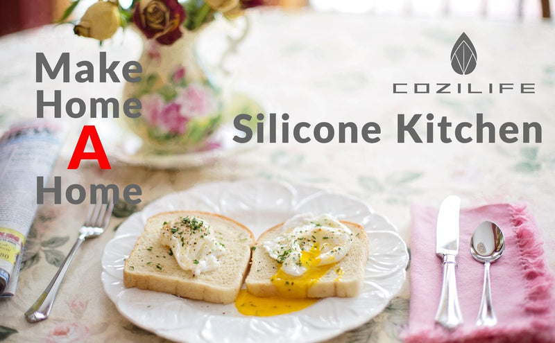 Egg Poacher – COZILIFE Silicone Egg Poaching Cups with Ring Standers, For Microwave or Stovetop Egg Cooking, Kraft Box Packing, BPA Free, Pack of 4 - BeesActive Australia