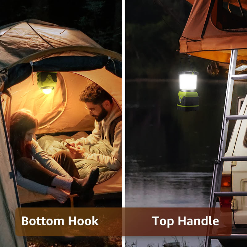 LE LED Camping Lantern, Battery Powered LED with 1000LM, 4 Light Modes, Waterproof Tent Light, Perfect Lantern Flashlight for Hurricane, Emergency, Survival Kits, Hiking, Fishing, Home and More - BeesActive Australia