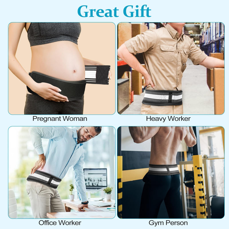 Zekeson Si Belt, Sciatica Belt for Women and Men, Pain Relief for Lower Back, Sacroiliac, Sciatic, Pelvic, Lumbar, Hip, Leg, Sacral Nerve White S-M - BeesActive Australia