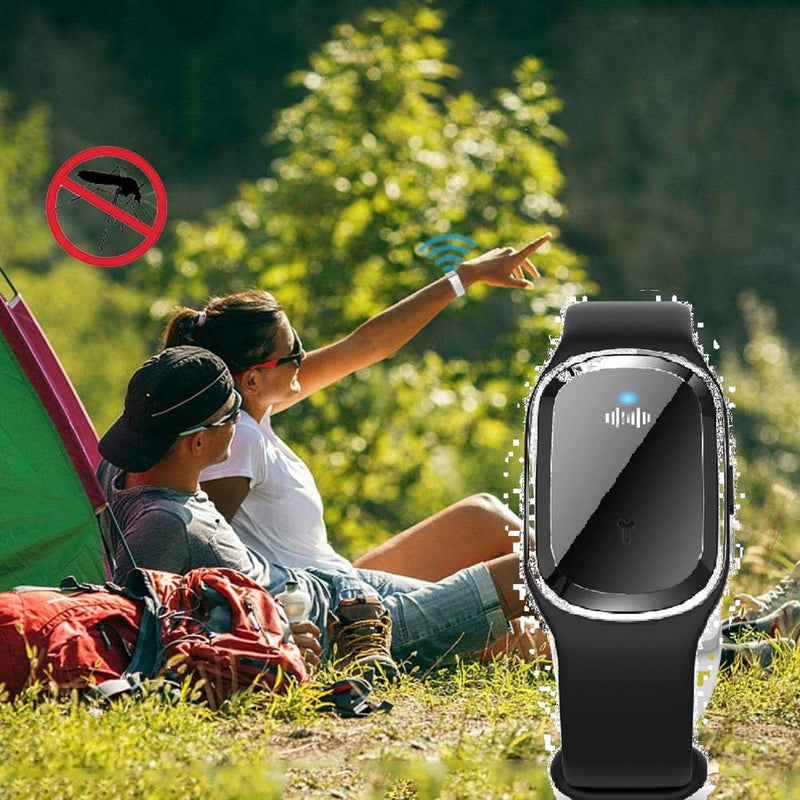 N3 ZELEK Mosquito Repellent Bracelet Mosquito Bands Newest CHIP Insect Repellent Bands Ultrasonic Pest Repeller Wrist Band Pest Control Repellent Bracelet Anti Mosquito Wristband Smart Insect Watch White - BeesActive Australia