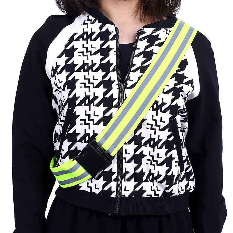 Security Reflective Belt, Reflective Vest Belt, Highly Reflective Adjustable Reflective Tape for Men Women Night Outdoor Sports Walking Cycling Running - BeesActive Australia
