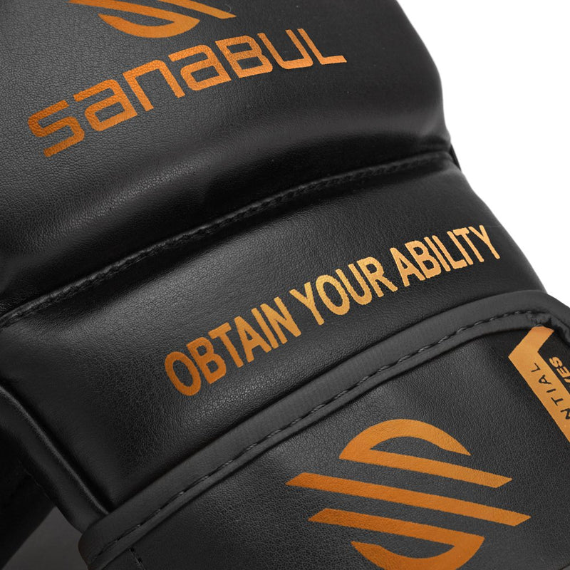 [AUSTRALIA] - Sanabul New Item Essential MMA Grappling Gloves Metallic Copper Small/Medium 