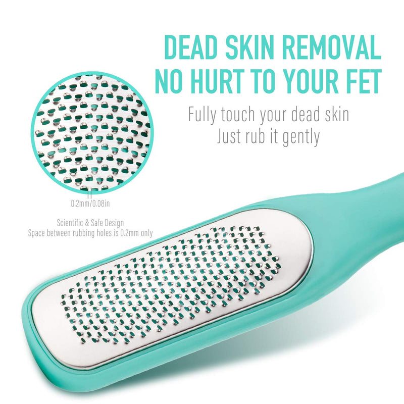 Pedicure Foot File Kiit,Callus Remover for Feet By Malt Goods,Remove Hard Skin for Wet and Dry Feet,Professional Grade Stainless Steel File - BeesActive Australia