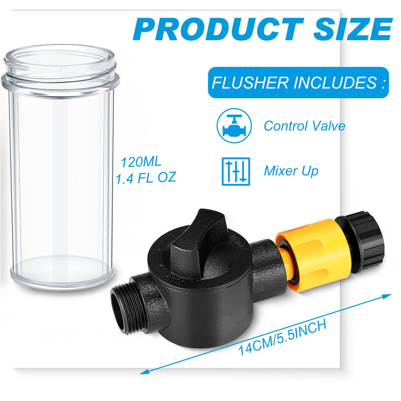 Boat Engine Flush Mixer Liquid Flow Valve for Salt Remover Solution Ideal to Flush Outboard and Inboard Engines Connects with Garden Hose, Spray Nozzle, Engine Flusher - BeesActive Australia