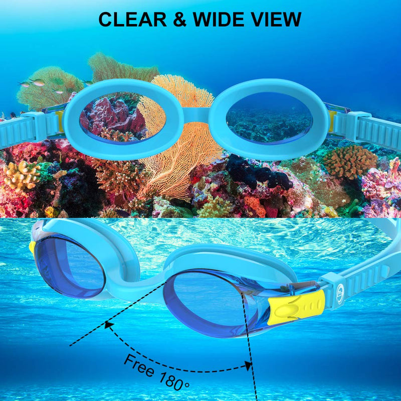 findway Swim Goggles-Pro Swimming Goggles for family-Mom and Dad Youth Girls Boys Age 4-16-Clear Vision No Leaking - BeesActive Australia