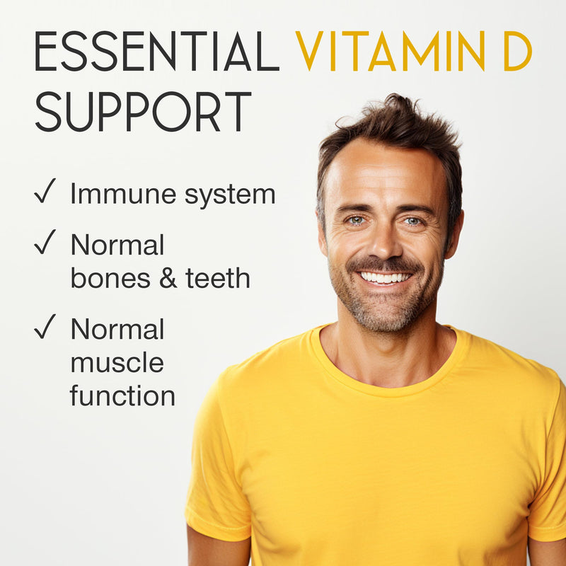 Vitamin D3 4000 IU - Vitamin D Tablets High Strength - 180 Softgel Capsules - VIT D Supplement for Strong Bones, Muscles, Teeth, Immune System - High Absorption Cholecalciferol D3 Vitamins 4000IU 180 Count (Pack of 1) - BeesActive Australia