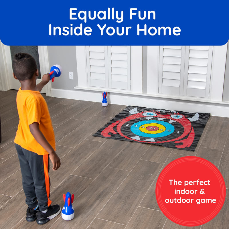 Giggle N Go Flarts Lawn Darts Outdoor Games for Family Our Lawn Games for Kids - Quality Backyard Games for Adults and Kids - Our Inflatable Dart Games are Safe Indoor Outdoor Games for Kids MONSTER THEME - BeesActive Australia
