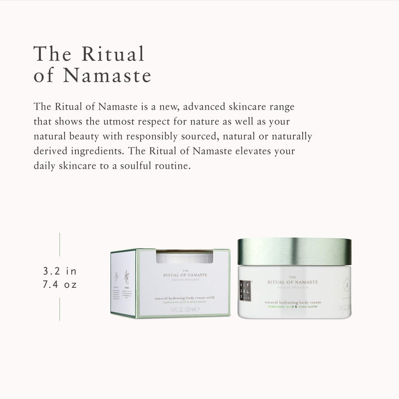 RITUALS The Ritual of Namaste Natural Hydrating Body Cream and Refill Set, Hyaluronic and Shea Butter - 14.8 Fl Oz - BeesActive Australia