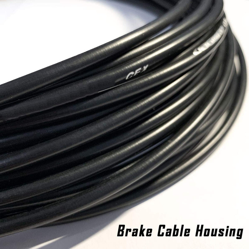 Farbetter Bicycle Brake Cable Housing and Bike Shifter Cable Housing Kit, 50ft (4mm x 25ft +5mm x 25ft) Including 80 PCS Cable End Caps - BeesActive Australia