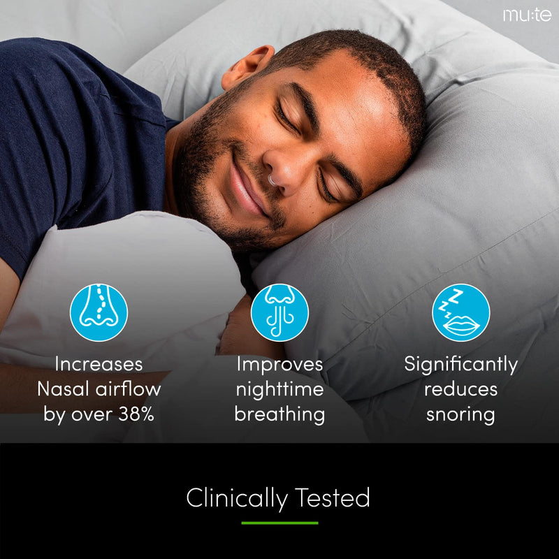 Rhinomed Mute Nasal Dilator for Snore Reduction - Anti-Snoring Aid Solution - Improve Airflow - Comfortable Nose Vents, Breathing Aids for Better Sleep - (Size Medium, 3-Pk) 3 Pack Medium - BeesActive Australia