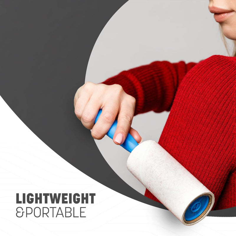 KEPLIN Lint Roller - Including 4 x Sticky Roller Replacement Heads, Quick and Easy to Use Lint Rollers, Pet Hair Remover, Removes Dust and Fluff from Garments, Furniture and Car Seats - BeesActive Australia