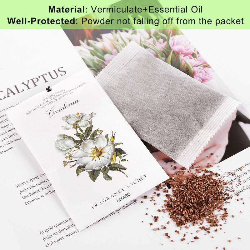 MYARO 12 Packs Scented Sachets for Drawer and Closet, Long-Lasting Sachets Bags Home Fragrance Sachet 6 Scents Option- Lavender, Rose, Jasmine, Ocean, Gardenia, Lily - BeesActive Australia