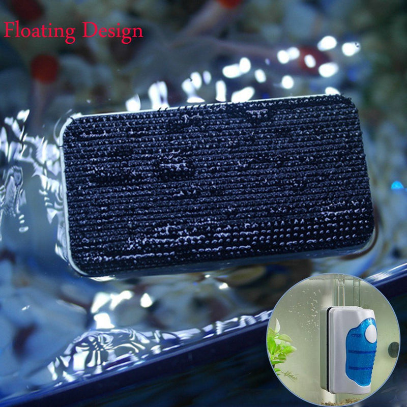 Bestgle Aquarium Glass Magnetic Scrubber Cleaner, Fish Tank Aquatic Algae Cleaning Tool Brush Magnet Scraper with Floating Design for Tank Under 60 Gallon S/M/L M - BeesActive Australia