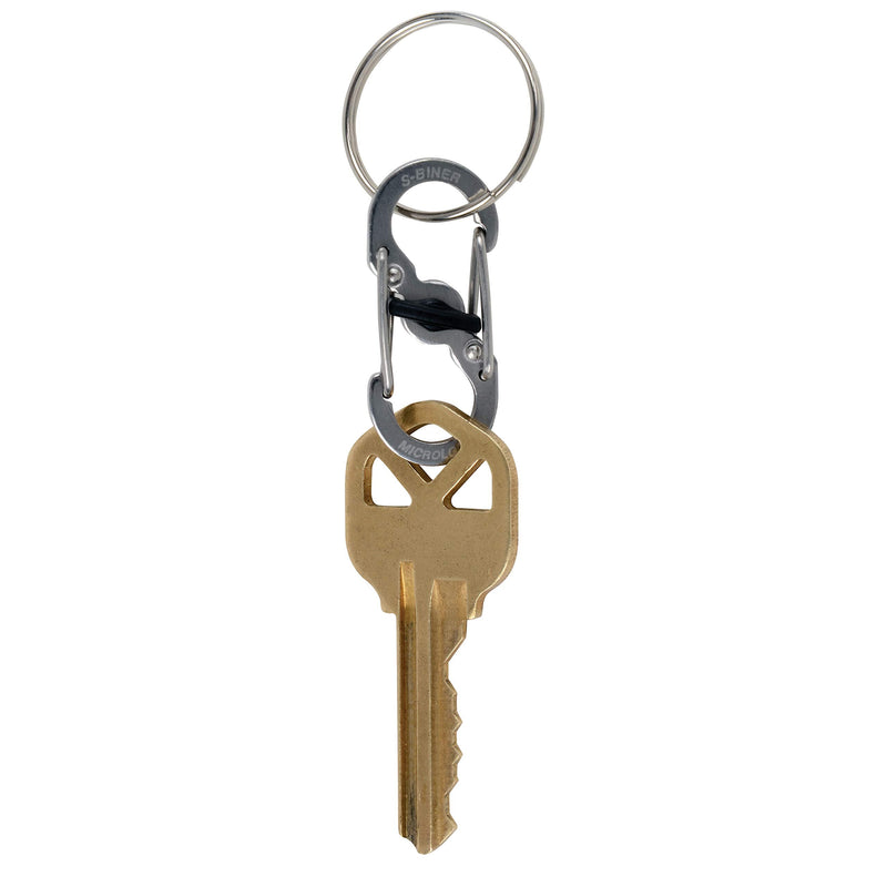 Nite Ize S-Biner MicroLock, Locking Key Holder, Stainless-Steel 2-Pack - BeesActive Australia