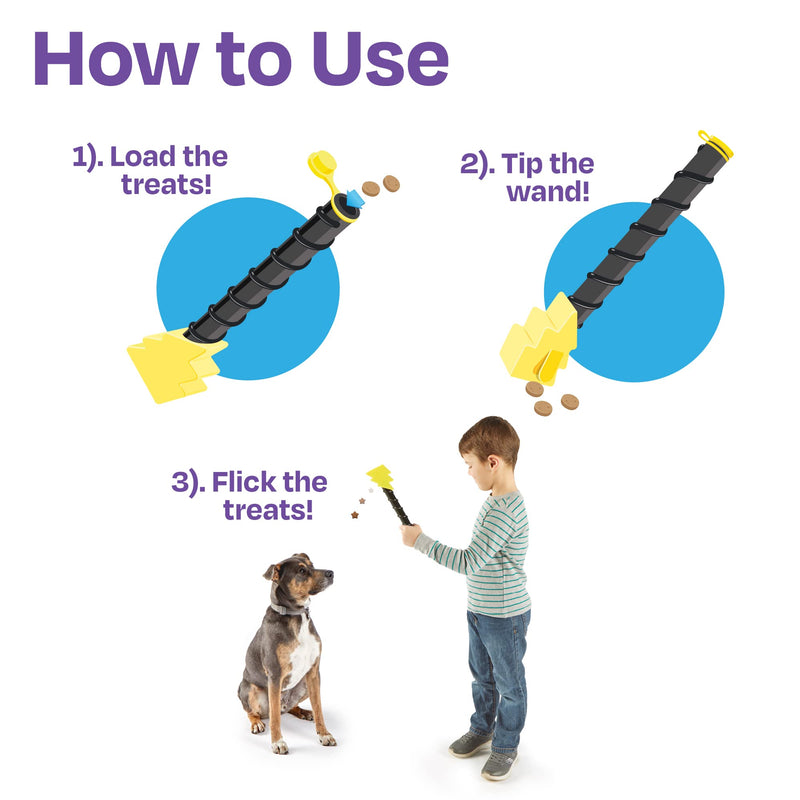 Brightkins Magic Wand Treat Dispenser: Bolt - 1 Piece Dog Treat Holder, Treat Dispenser for Dogs, Multi - BeesActive Australia