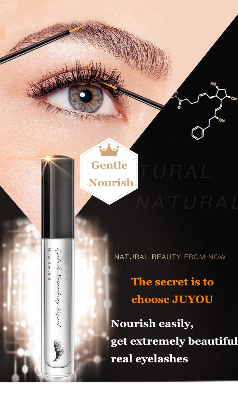 JUYOU Eyelash Nourishing Essence, Eyelash Enhancer, Eyelash Enhancing Liquid, Eyelash Booster (1Pack 5ML), Nourish Easily, Get Extremely Beautiful Real Eyelashes 1Pack 5ML - BeesActive Australia