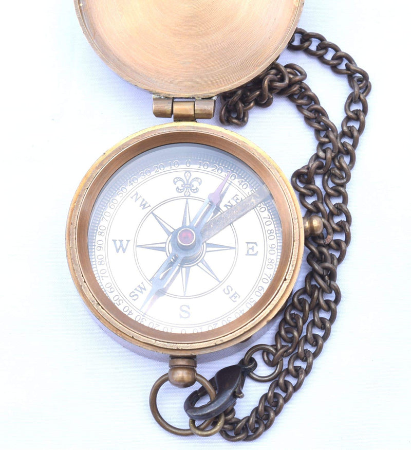 NEOVIVID Be Strong and Courageous Engraved Compass, Confirmation Gift Ideas, Baptism Gifts - BeesActive Australia