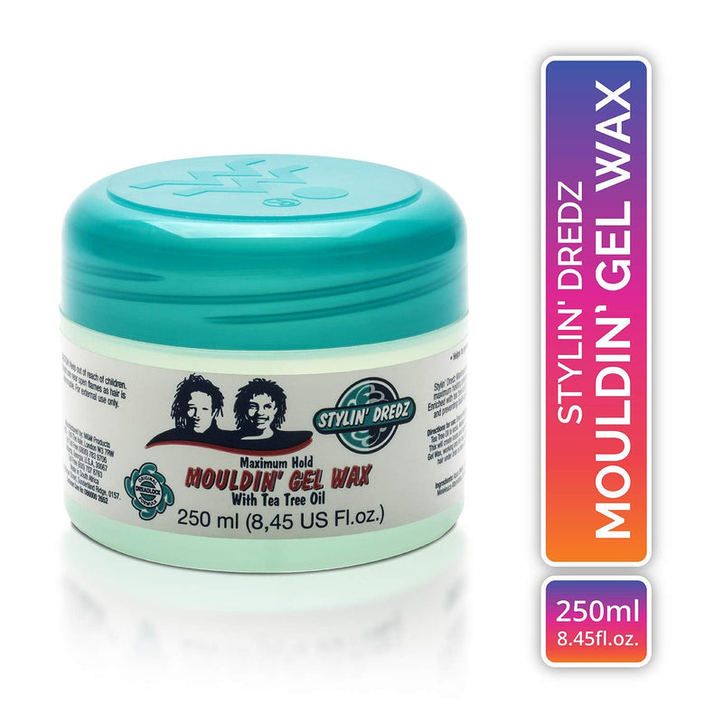 Stylin' Dredz Moulding Gel Wax with Tea Tree Oil Hair Care 250 ml (Single) 250 ml (Pack of 1) - BeesActive Australia