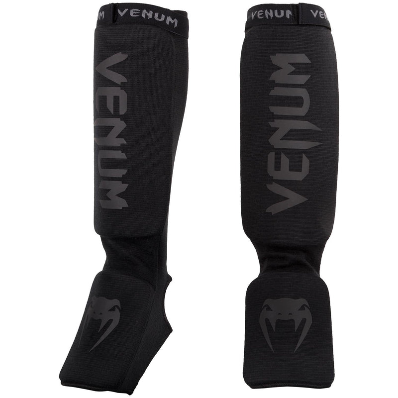 [AUSTRALIA] - Venum "Kontact" Shin and Instep Guards Black/Black 