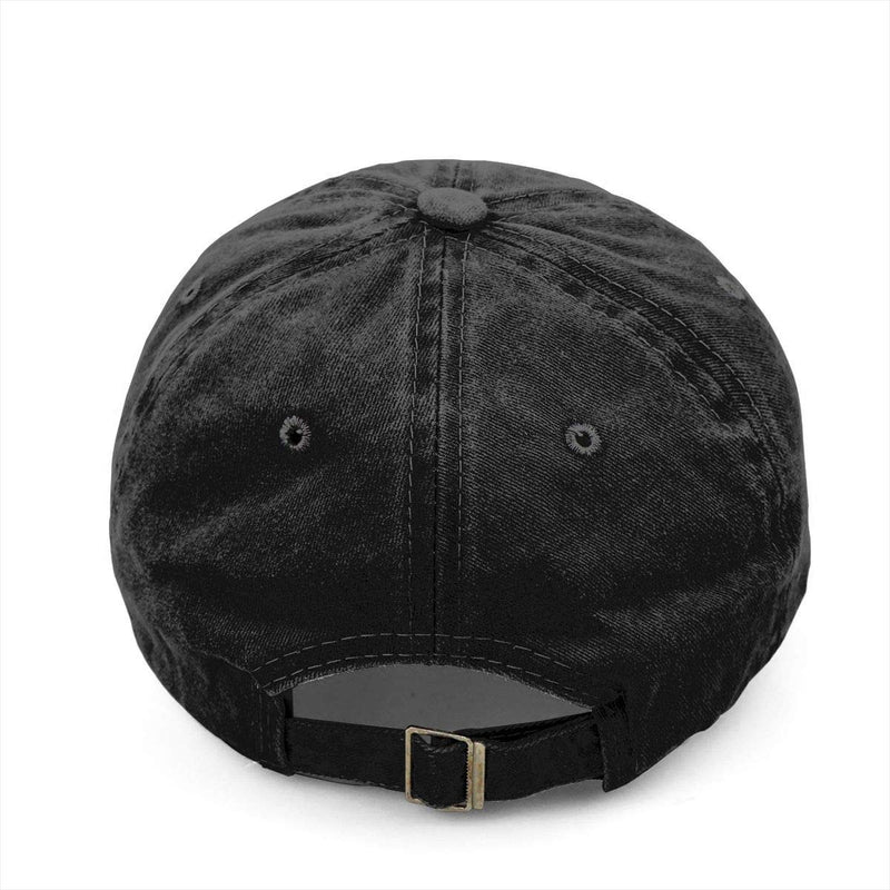 Unisex UFO Bigfoot Denim Hat Adjustable Washed Dyed Cotton Dad Baseball Caps One Size Black - Bigfoot I Believe - BeesActive Australia