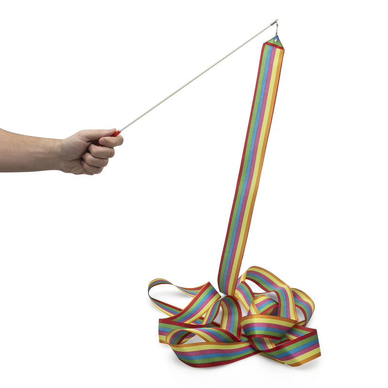 Cintrio Twirling Baton Bag with Shoulder Strap - Sparkle Glitter Light Pink Case for Majorette Marching Dance Batons - Complete with Rainbow Dance Ribbon Streamer - BeesActive Australia