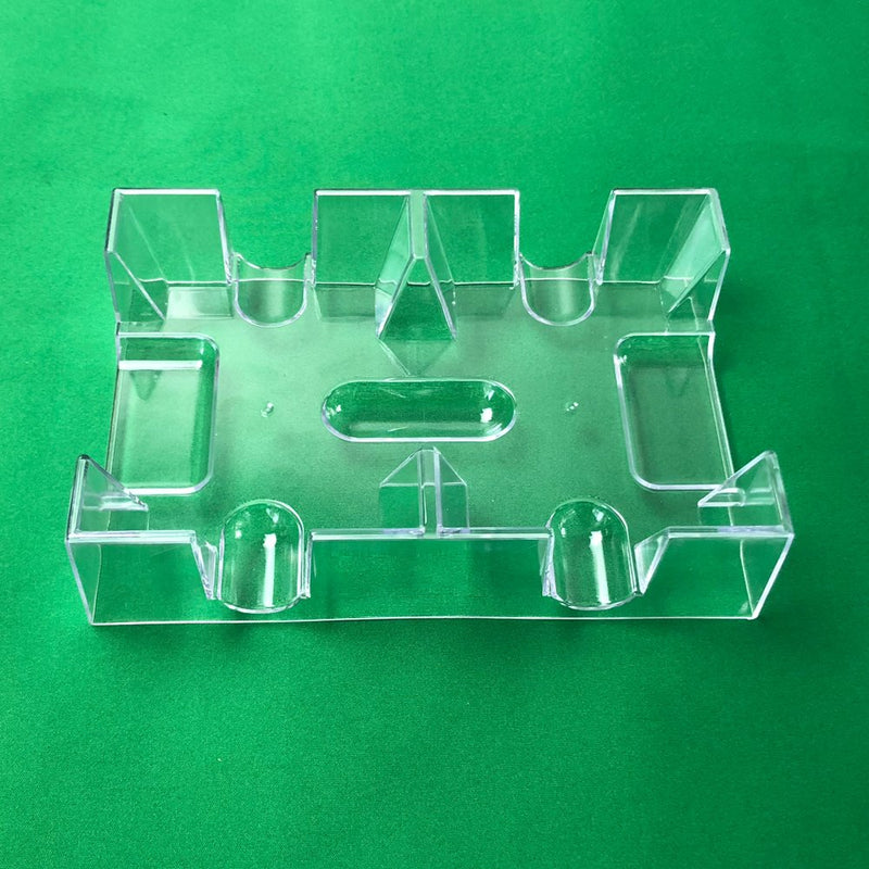 [AUSTRALIA] - YH Poker Yuanhe Clear 2 Deck Canasta Playing Card Tray 