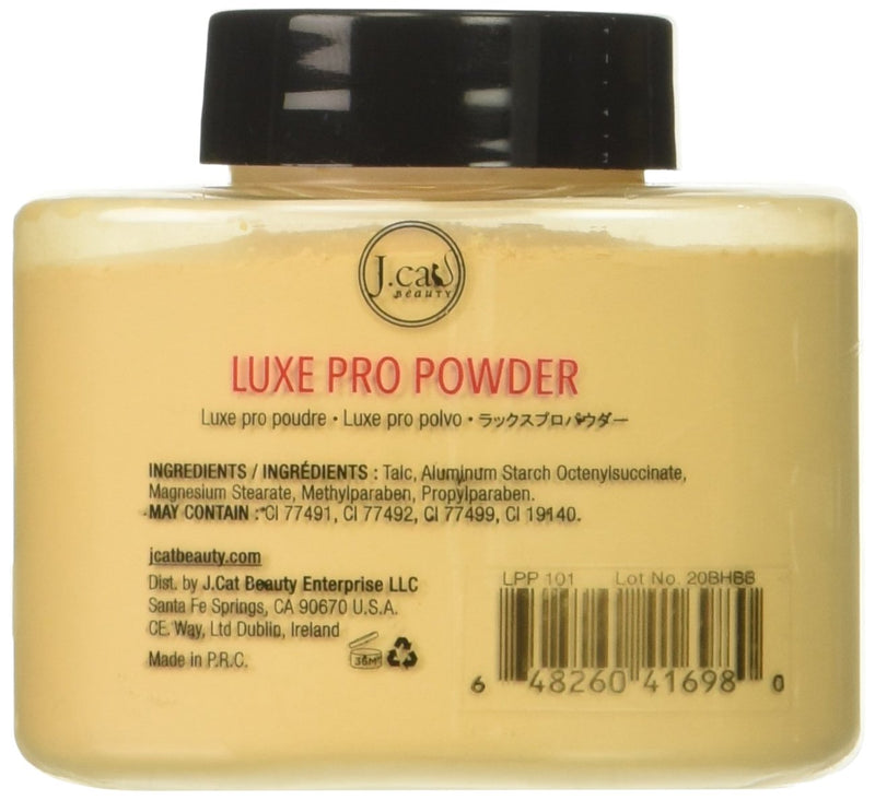 J.Cat Beauty Luxe Pro Powder, 1.5 Ounce - LPP101 Banana - BeesActive Australia