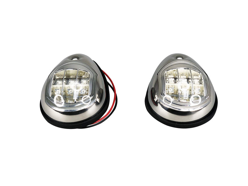 [AUSTRALIA] - Marine Boat SS304 Green Starboard RED Port LED Navigation Light Side Mount 