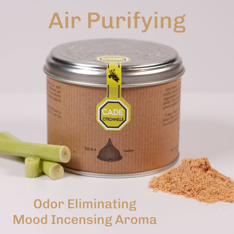 SENTJO Premium 100% Natural Handmade Cade Incense Powder, Sustainably Harvested, Made in France 3.2oz, Wood Powder Smudging, Aromatherapy, Organic Incense, (Lemongrass)) Lemongrass - BeesActive Australia