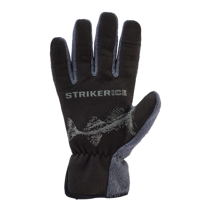 Striker Ice Men's Warm Tech Touch Fingertip Fleece Driving Gloves, Gray/Black, X-Large - BeesActive Australia