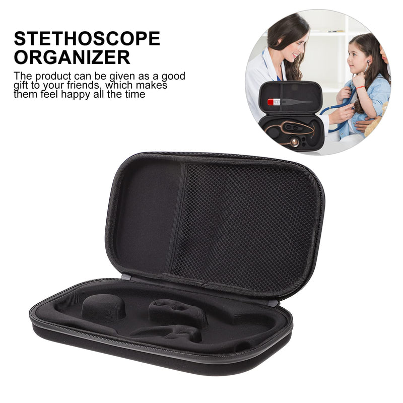 Hemoton Stethoscope Case Large Stethoscope Carrying Case with ID Slot Includes Mesh Pocket for Nurse Accessories (Black) Black small - BeesActive Australia