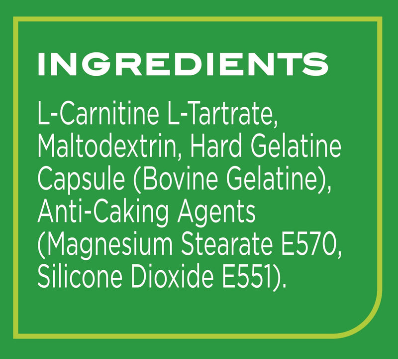 Reflex Nutrition L-Carnitine 500mg Capsules Supplement (100Caps) - BeesActive Australia