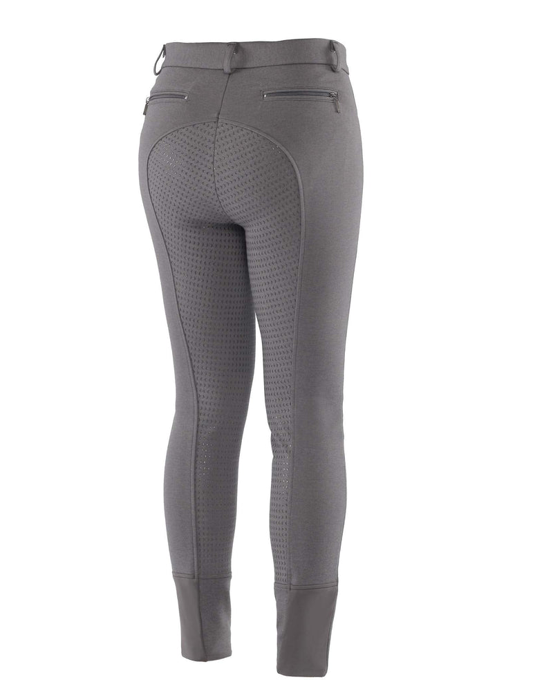 HR Farm Women's Full Seat Silicone Grip Breeches Horse Riding Jodhpurs Grey 34 - BeesActive Australia