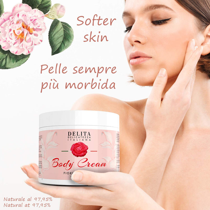 Luxury Body Cream Dulàc Delita | 16.91 Fl. Ounce | Skin moisturizer and Natural Firming cream for body care | Tsubaki oil, Passiflora organic extract and Vanilla extract - BeesActive Australia