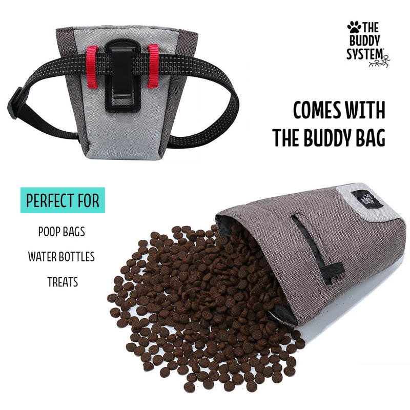 The Buddy System Reflective Leash System, Dual Hand-held and Hands Free Dog Leash for Walking, Running, Jogging and Training Service Dogs, Adjustable Belt Waist, One Size Running Leash with Pouch - BeesActive Australia