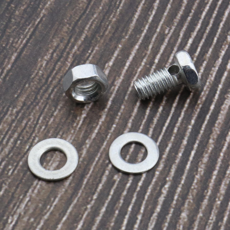 SING F LTD 20Pcs Bicycle Cable Anchor Bolts 6mm with Nuts and Washers for BMX Cross Bike Electric Bike Foldable Hybrid Kids Mountain Racing Trekking Bike Cycling Accessories Round/Hex Head Screw Hex Head Screw - BeesActive Australia