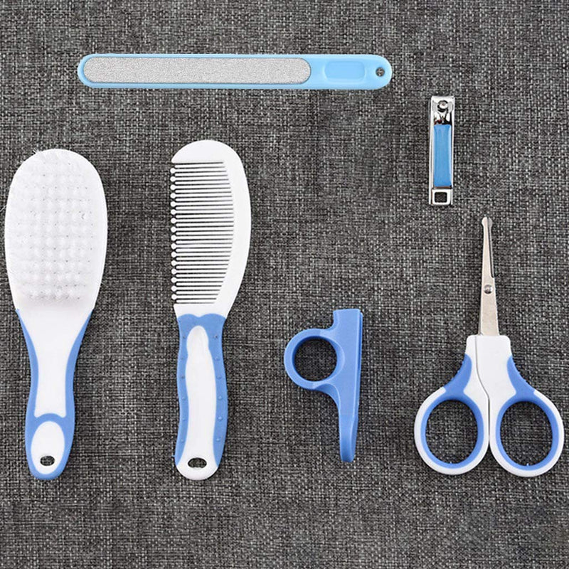 KINTRADE 6 Pcs Baby Nail Hair Daily Care Kit Newborn Kids Grooming Brush and Manicure Set - BeesActive Australia