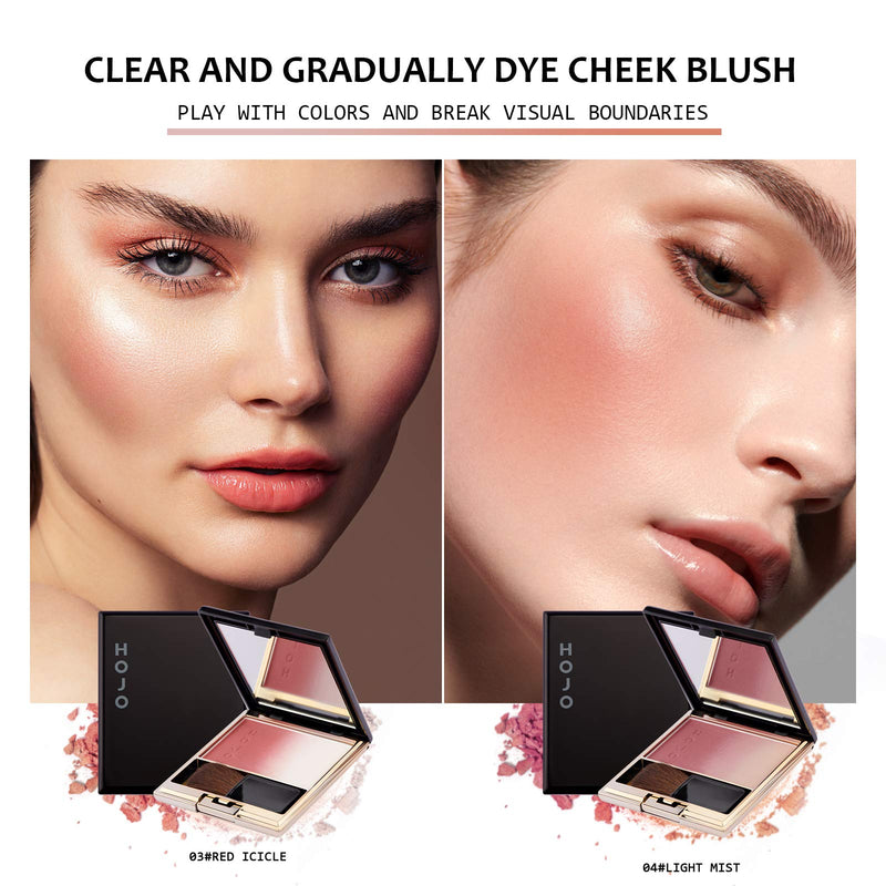 OKENTEN Blush Palette, Makeup Blush for Cheeks, gradient powder cosmetics blush,Easily Blendable Lasting Blusher,Shimmer Makeup Blusher,Portable Long Lasting Make-up Blush Powder(04) F204 - BeesActive Australia