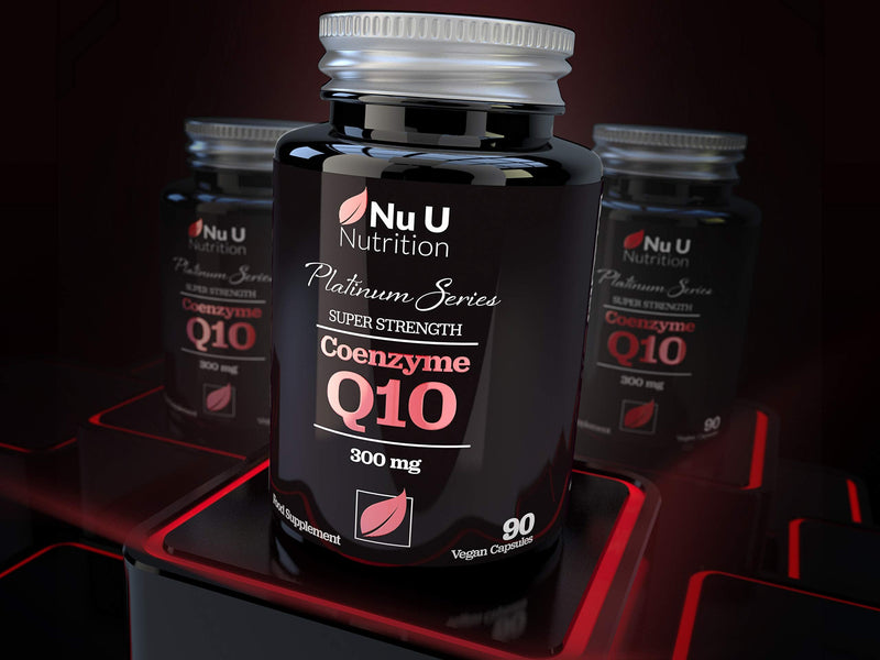 Coenzyme Q10 300mg - Triple Strength - 90 Vegan Capsules - Pure Ubiquinone CoQ10-3 Month Supply - Naturally Fermented CoQ10 - BeesActive Australia