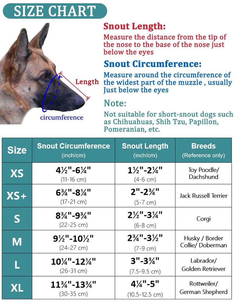 Dog Muzzle, Soft Mesh Covered Muzzles for Small Medium Large Dogs, Poisoned Bait Protection Muzzle with Adjustable Straps, Prevent Biting Chewing and Licking Black - BeesActive Australia