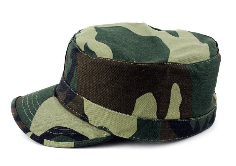NYFASHION101 Fashionable Solid Color Unisex Fitted Army Military Cadet Cap Medium Camo - BeesActive Australia