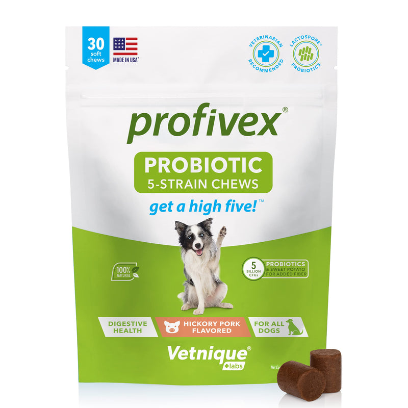 Glandex for Dogs 30ct Soft Chews and Profivex Dog Probiotics 30ct Soft Chews Bundle - by Vetnique Labs - BeesActive Australia