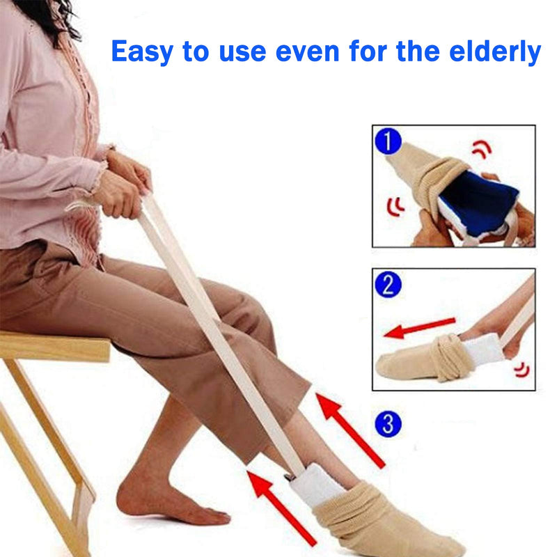 Dressing aid for socks and stockings, sock puller, sock dressing aid for elderly, disabled - BeesActive Australia