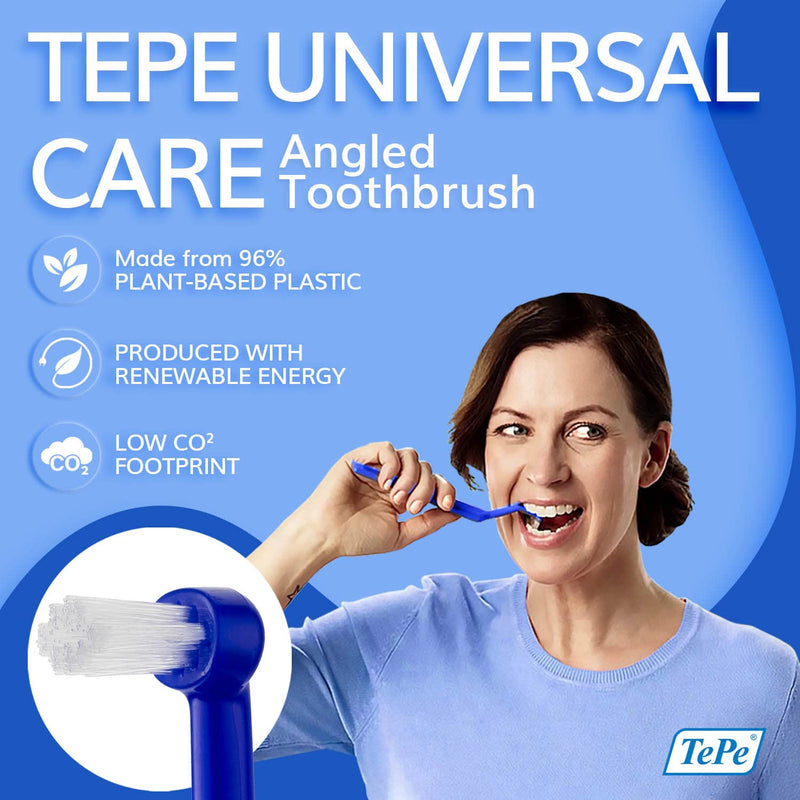 TePe Universal Care implant Brush / Innovative and unique neck design for easy implant cleaning / 1 x Implant brush - BeesActive Australia