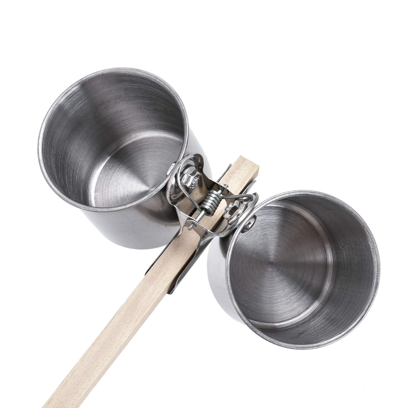 TBWHL Parrot Feeding Cups Hanging Pet Animal Stainless Steel Birdcage Bowls Bird Bowls for Cage Parakeet Bird Cage Accessories Suitable Small and Medium Bird S - BeesActive Australia