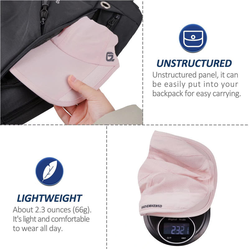 GADIEMKENSD Outdoor Running Hat Unstructured Sports Cap Quick Dry Mesh for Adults Pink 7-7 1/2 - BeesActive Australia