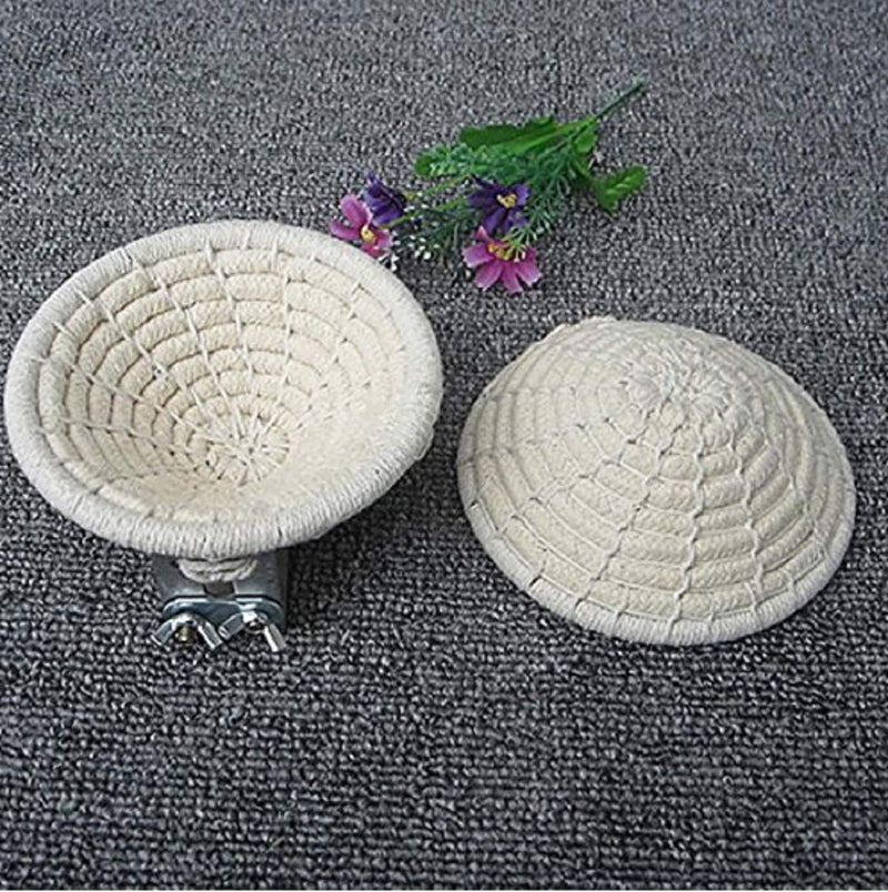 zmgmsmh Handmade Bird Breeding Nest Bed for Budgie Parakeet Cockatiel Parakeet Conure Canary Finch Lovebird and Small Parrot Cage Hatching Nesting Box Cotton Rope - BeesActive Australia
